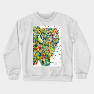 BISON - watercolor portrait .3 Crewneck Sweatshirt